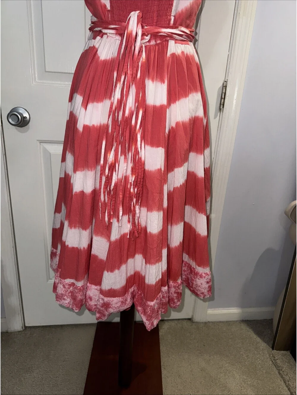 Sundance Island Rhythms Tie Dye Sleeveless V Neck Sundress Dress Size 6